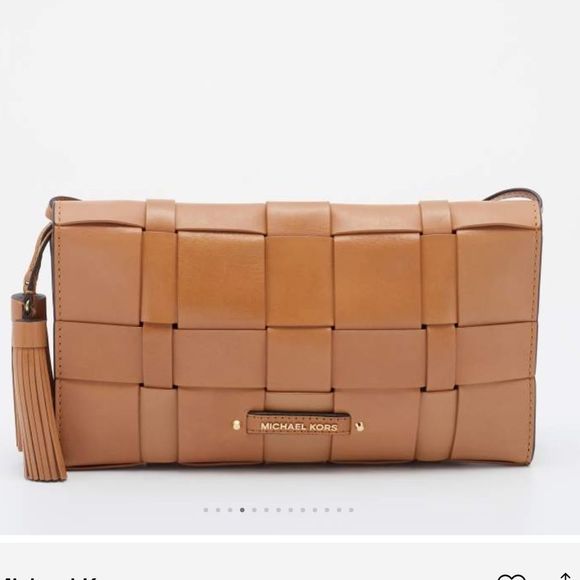 Michael Kors Vivian Woven Leather Ivy Braided Bag - Picture 3 of 5